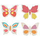 GOMAKERER 48 Pcs Wooden Butterfly Cutouts WOOD-GO0001-01-3