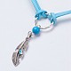 Alloy Linking Rings and Alloy Enamel Pendant Necklaces NJEW-JN02141-04-2