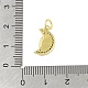 Латунные микропаве прозрачные подвески с фианитом KK-E111-46G-04-3