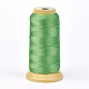 ポリエステル糸  カスタム織りジュエリー作りのために  ライムグリーン  0.7mm  約310m /ロール NWIR-K023-0.7mm-15-1