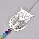 Crystal Ceiling Fan Pull Chains Chakra Hanging Pendants Prism X-AJEW-WH0021-30B-2