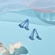 Гипоаллергенные серьги-гвоздики из биокерамики с цирконием и керамикой EJEW-Z023-11B-2