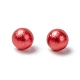 Sin agujero abs imitación de perlas de plástico redondo perlas MACR-F033-4mm-M-3