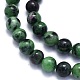 Natural Ruby in Zoisite Beads Strands G-K310-C10-8mm-3
