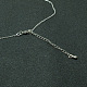 Латунь цепи ожерелья MAK-F013-06P-3