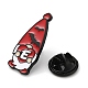 Nain/gnome de Noël avec épingles en émail coeur pour femme JEWB-D017-04B-EB-3