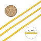 編み込みナイロン糸  ビーズジュエリー作りのための中国結びコードビーズコード  ゴールド  0.5mm  約150ヤード/ロール NWIR-R006-0.5mm-543-5