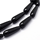 Natural Obsidian Beads Strands X-G-F518-15-3