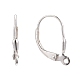 925 Sterling Silver Leverback Hoop Earring Findings STER-A002-181-2