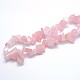 Granos naturales de abalorios de cuarzo rosa X-G-O049-C-60-3