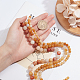 CHGCRAFT 3 Strands 3 Sizes  Natural Topaz Jade Beads Strands G-CA0001-17-3
