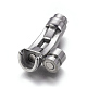 304 Stainless Steel Magnetic Clasps with Glue-in Ends STAS-F212-015P-2
