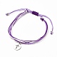 Bracelets tressés en cordon de polyester ciré BJEW-JB05663-01-1