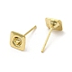 Square 201 Stainless Steel Stud Earring Findings STAS-Q315-05G-2