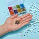 Perline di semi di vetro rotonde a 8 colore SEED-YW0001-52-8