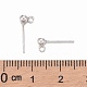 925 Sterling Silver Ear Stud Findings STER-K167-042B-S-4