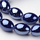 Handmade Porcelain Oval Beads Strands PORC-E009-M-2