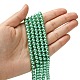 Brins de perles de verre teints écologiques HY-A008-6mm-RB014-4