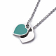 304 Stainless Steel Pendant Necklaces NJEW-E141-33-3