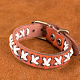 Rétro x bracelets unisexes de cordon en cuir en forme BJEW-BB16030-7
