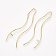 Brass Stud Earring Findings X-KK-T035-134G-1