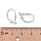 925 Sterling Silver Leverback Hoop Earring Findings STER-A002-180-4