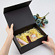 Benecreat 2 шт. черная магнитная подарочная коробка 22x16x10 см прямоугольная презентационная коробка с магнитной крышкой для свадебных вечеринок на день рождения рождество CON-BC0005-88A-2