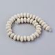 Brins de perles de pierre de lave naturelle G-F671-01A-02-2