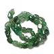 Natürlichen grünen Aventurin Perlen Stränge G-I351-B06-2
