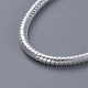 Laiton unisexe bracelets de la chaîne de serpent BJEW-BB12548-2