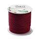 20M Polyester Braided Cord for Jewelry Making OCOR-G015-04A-26-2