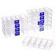 10 grilles contenants de stockage de perles en plastique CON-WH0086-053A-1