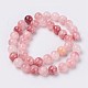 Natural Colorful Green Jade Beads Strands G-G757-02-6mm-2