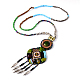 Glass Seed Beads Necklaces X-NJEW-F083-22-1