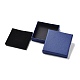 厚紙のジュエリーセットボックス  内部のスポンジ  正方形  ブルー  7.05~7.1x7.15x1.6cm CBOX-C016-01B-02-3