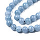 Quartz naturel teints chapelets de perles rondes G-R173-6mm-03-4