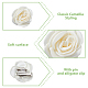 SUPERFINDINGS 8Pcs 2 Style Beige Camellia Alligator Hair Clips with Pin Elegant Decorative Duckbill Clips Classical Flower Hair Pins Headwear for Women and Girls PHAR-FH0001-03-4