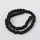 Natural Lava Rock Round Beads Strands X-G543-2-2