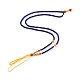 Realizzazione di collane regolabili con perline di lapislazzuli MAK-G012-03-5