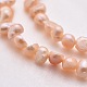 Grade A Natural Cultured Freshwater Pearl Beads Strands SPDA001Y-2-2