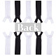 Benecreat 50pcs cremalleras de nailon invisibles en blanco y negro extremo cerrado para ropa de sastre casera costura artesanal 40x2.5 cm (tamaño real disponible 36 cm) FIND-BC0001-09-6