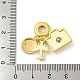 Ciondoli pendenti europei in ottone smaltato con placcatura a cremagliera KK-R153-13G-3