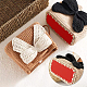 CHGCRAFT 2pcs PU Leather Rectangle Long Bag Bottom Shaper Crochet Bags Nail Bottom Shaper Pad for Knitting Handbag DIY Shoulder Crossbody Bags Accessories FIND-CA0001-10G-6
