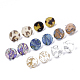Cellulose Acetate(Resin) Stud Earring Findings KY-R022-015-2