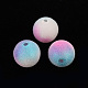 Perles en plastique floquées KY-Q056-024C-2