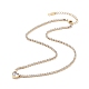 Kristall-Strass-Herz-Anhänger-Halskette mit Tennisketten NJEW-D296-04G-3