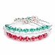 Bracelet multi-rangs en perles de verre BJEW-TA00102-1