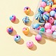 120Pcs 6 Colors Handmade Polymer Clay Beads CLAY-FS0001-33-5