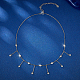 Ожерелья из стерлингового серебра с родиевым покрытием и прозрачными циркониями ZO0404-1-3