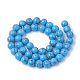 Chapelets de perles en turquoise synthétique G-S295-11B-8mm-2